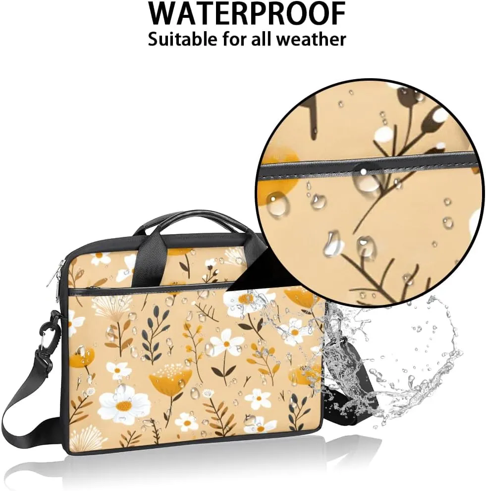 Laptop Shoulder Bag for 13-15 Inch Waterproof Laptop Sleeve Case Bag Slim Computer Carry Case Computer Cases for Laptops
