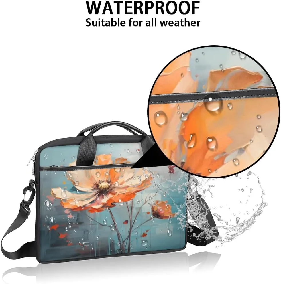 Laptop Shoulder Bag for 13-15 Inch Waterproof Laptop Sleeve Case Bag Slim Computer Carry Case Computer Cases for Laptops
