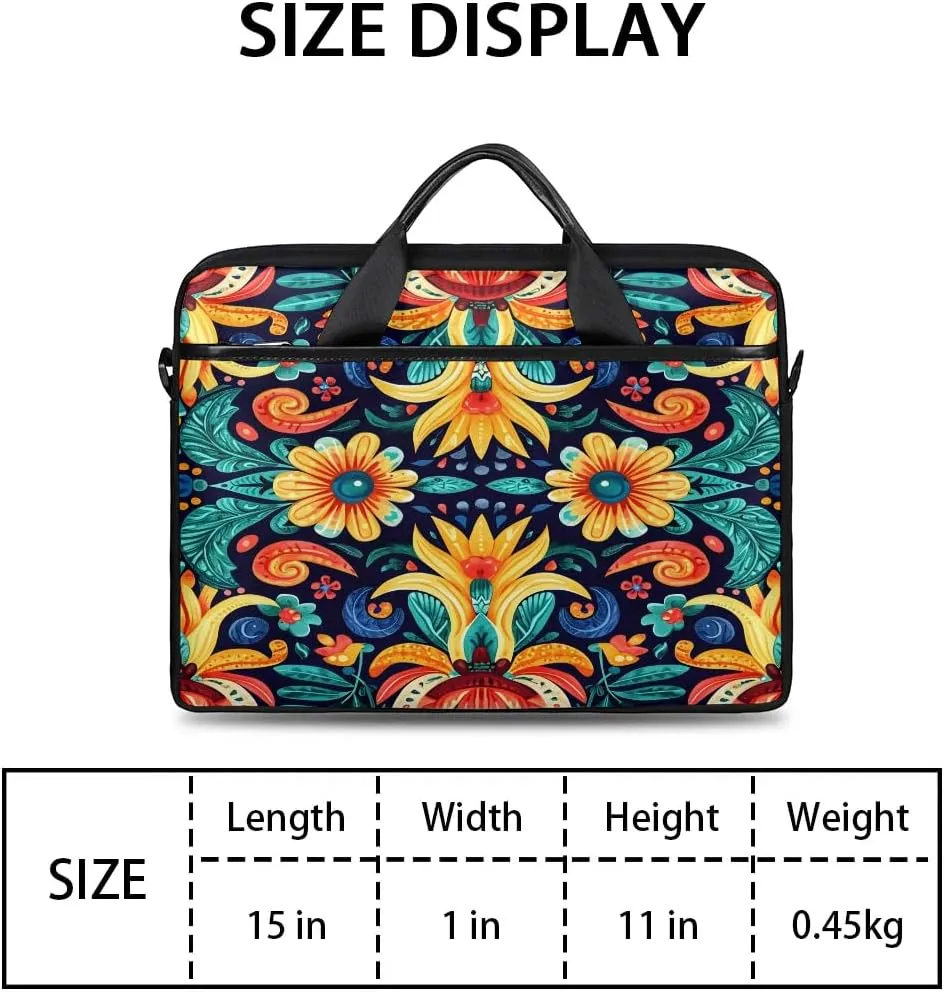 Laptop Shoulder Bag for 13-15 Inch Waterproof Laptop Sleeve Case Bag Slim Computer Carry Case Computer Cases for Laptops