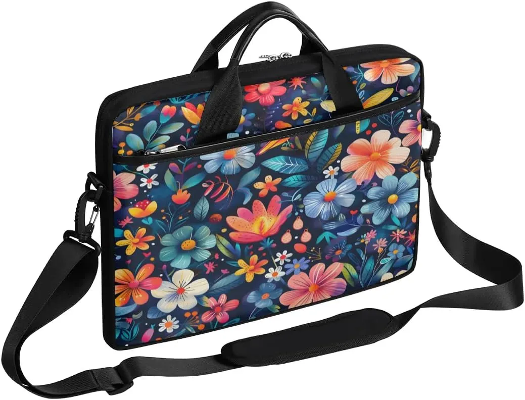 Laptop Shoulder Bag for 13-15 Inch Waterproof Laptop Sleeve Case Bag Slim Computer Carry Case Computer Cases for Laptops