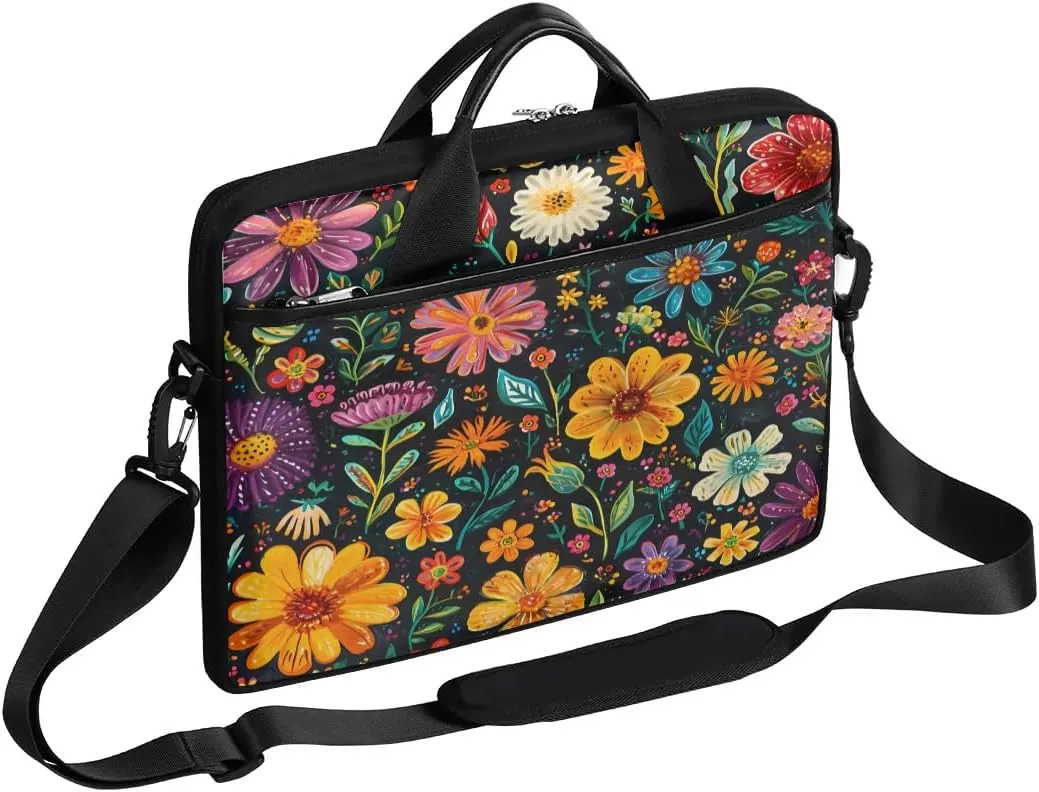 Laptop Shoulder Bag for 13-15 Inch Waterproof Laptop Sleeve Case Bag Slim Computer Carry Case Computer Cases for Laptops