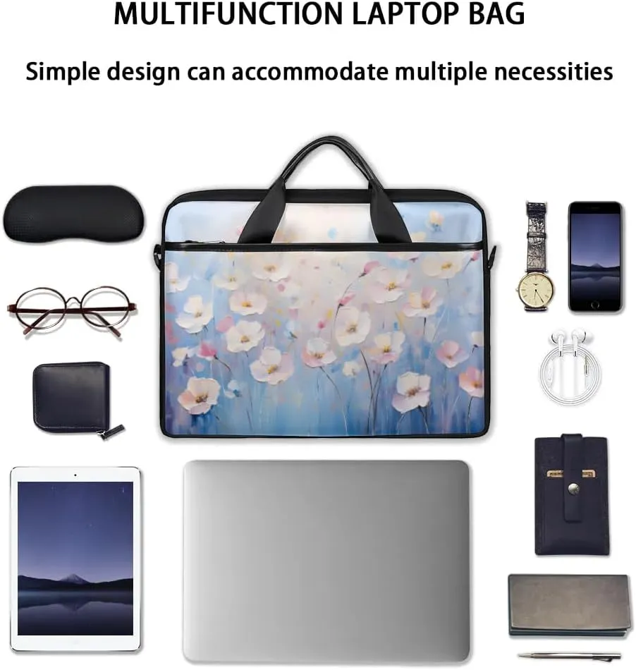 Laptop Shoulder Bag for 13-15 Inch Waterproof Laptop Sleeve Case Bag Slim Computer Carry Case Computer Cases for Laptops