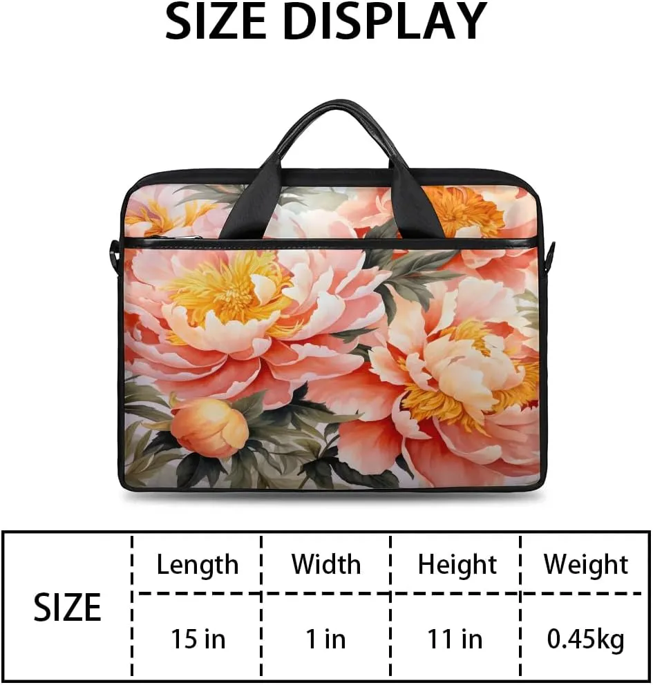 Laptop Shoulder Bag for 13-15 Inch Waterproof Laptop Sleeve Case Bag Slim Computer Carry Case Computer Cases for Laptops