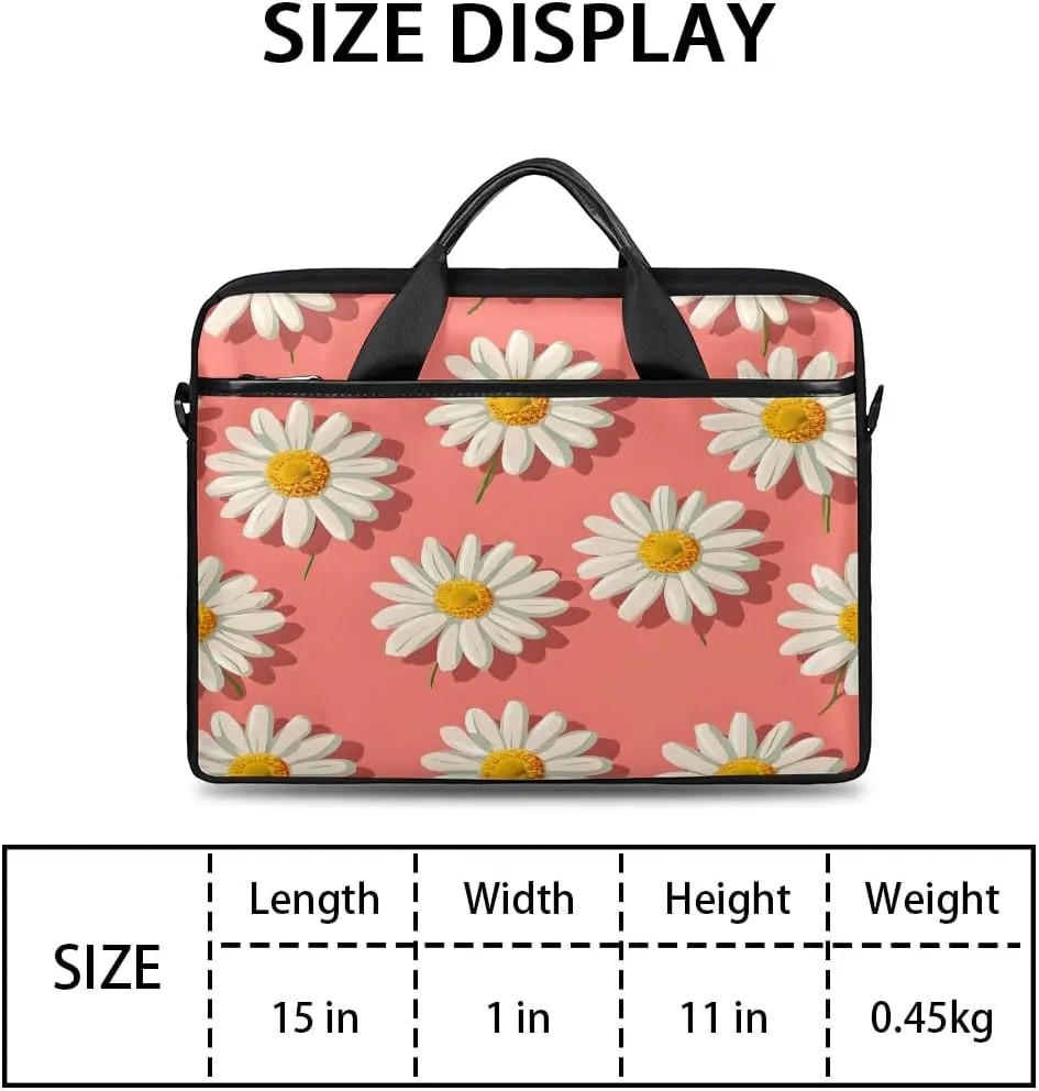 Laptop Shoulder Bag for 13-15 Inch Waterproof Laptop Sleeve Case Bag Slim Computer Carry Case Computer Cases for Laptops