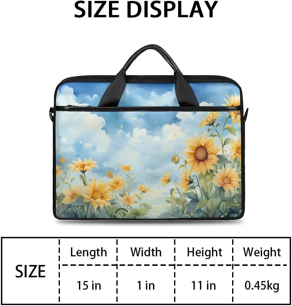 Laptop Shoulder Bag for 13-15 Inch Waterproof Laptop Sleeve Case Bag Slim Computer Carry Case Computer Cases for Laptops