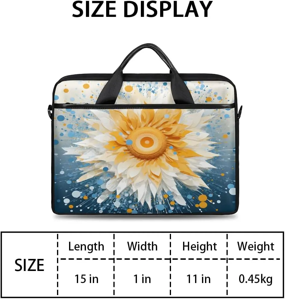 Laptop Shoulder Bag for 13-15 Inch Waterproof Laptop Sleeve Case Bag Slim Computer Carry Case Computer Cases for Laptops
