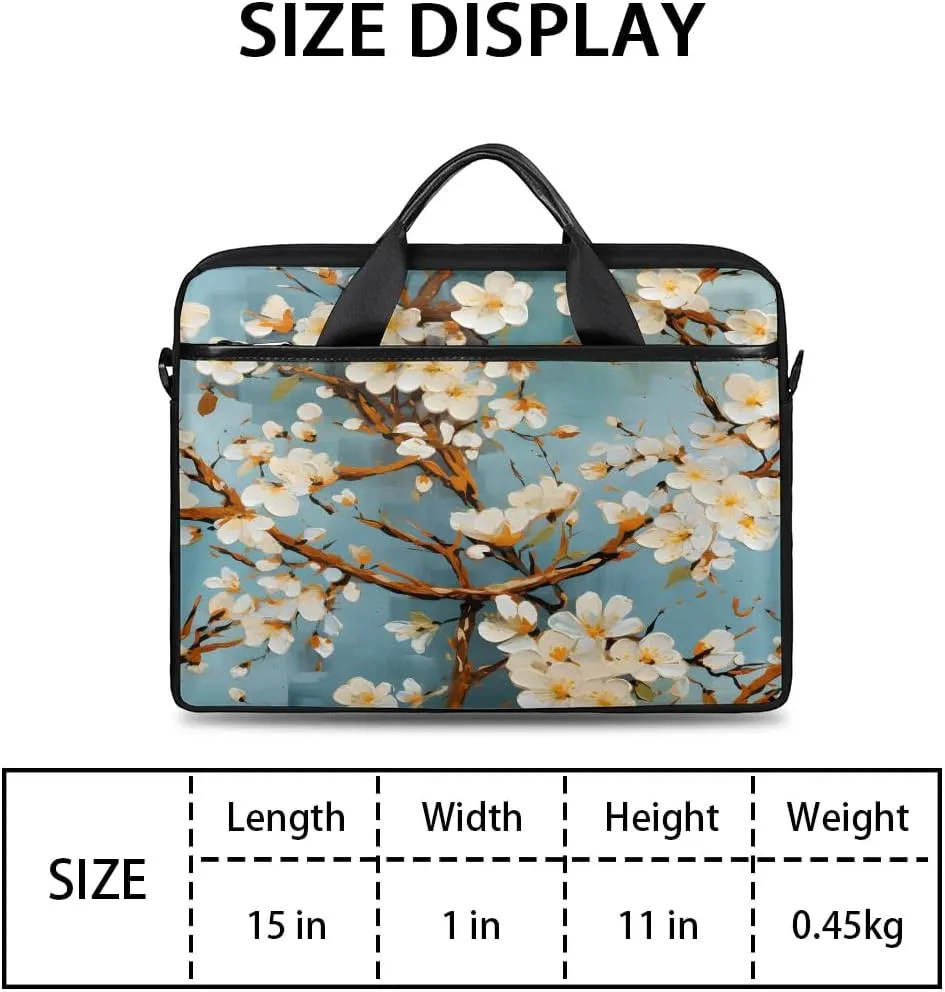 Laptop Shoulder Bag for 13-15 Inch Waterproof Laptop Sleeve Case Bag Slim Computer Carry Case Computer Cases for Laptops