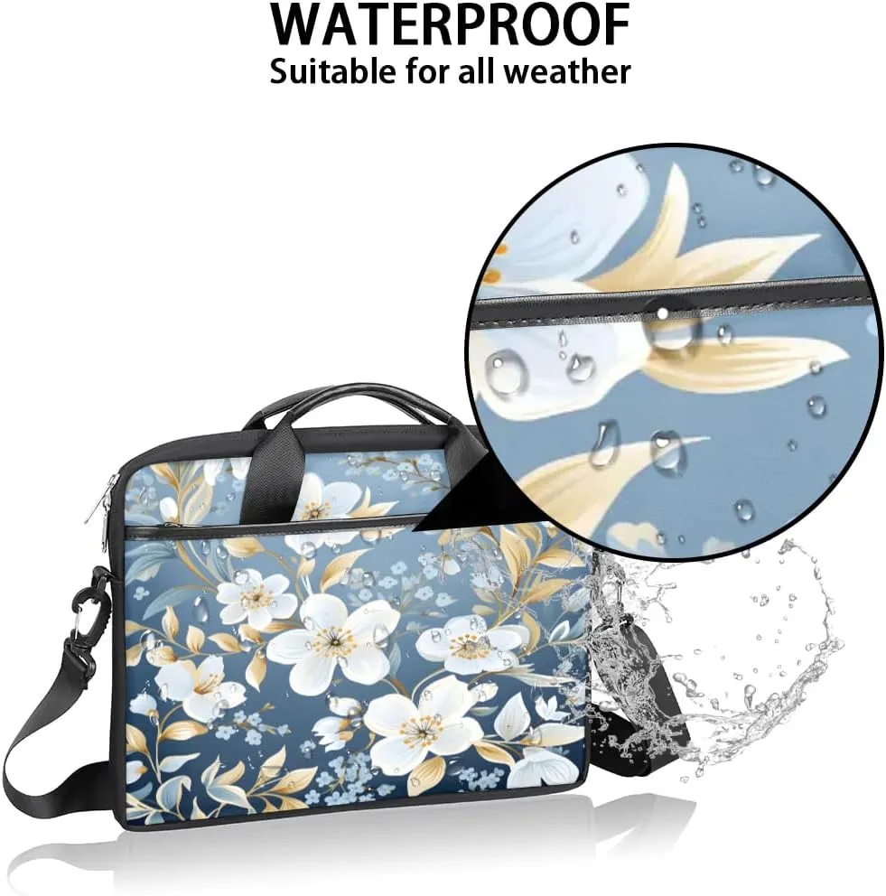 Laptop Shoulder Bag for 13-15 Inch Waterproof Laptop Sleeve Case Bag Slim Computer Carry Case Computer Cases for Laptops