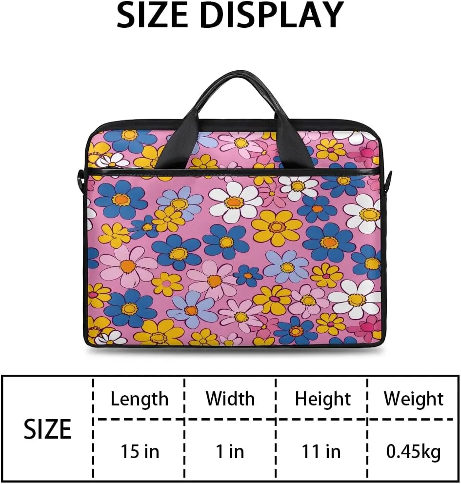 Laptop Shoulder Bag for 13-15 Inch Waterproof Laptop Sleeve Case Bag Slim Computer Carry Case Computer Cases for Laptops