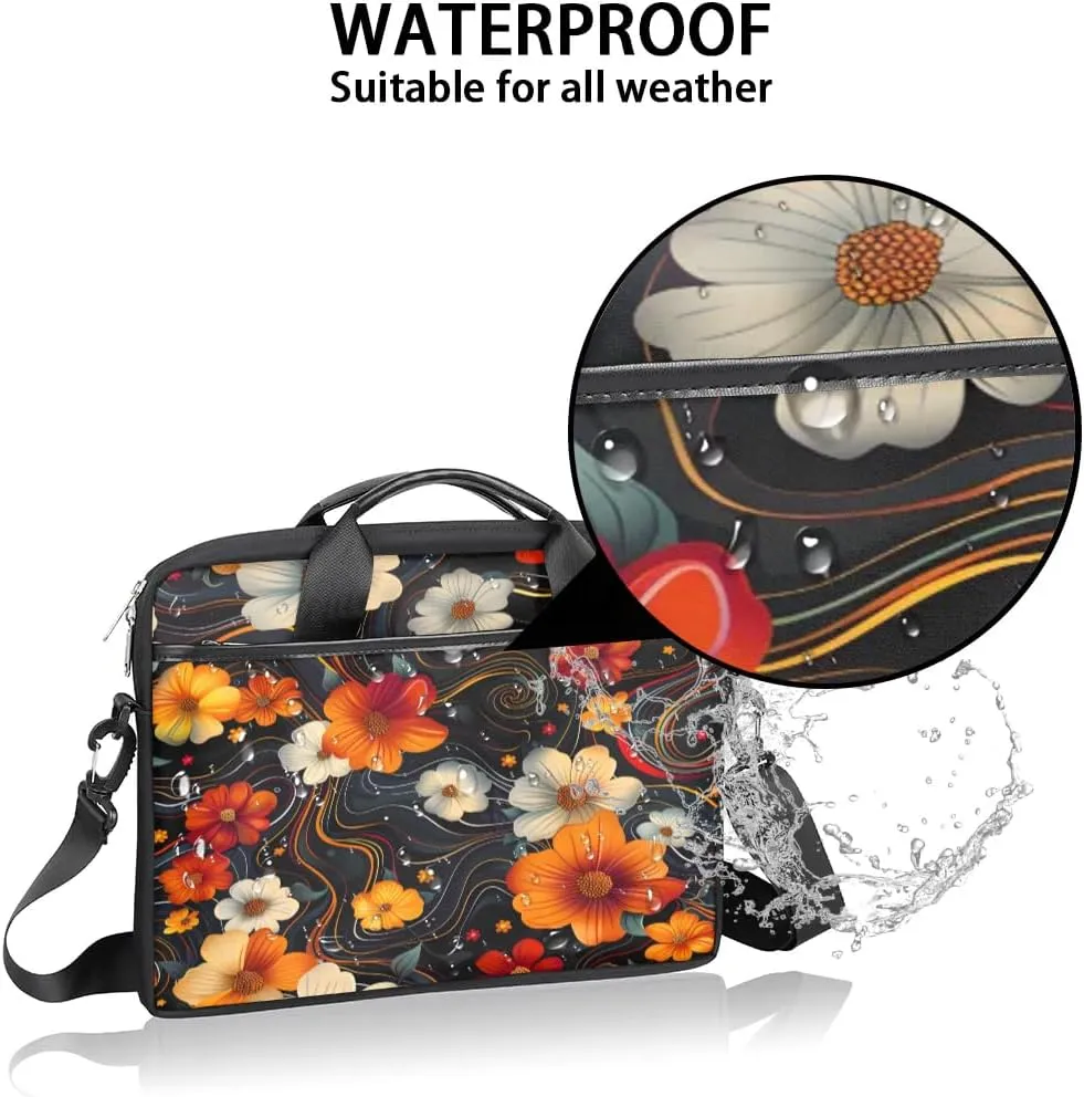 Laptop Shoulder Bag for 13-15 Inch Waterproof Laptop Sleeve Case Bag Slim Computer Carry Case Computer Cases for Laptops