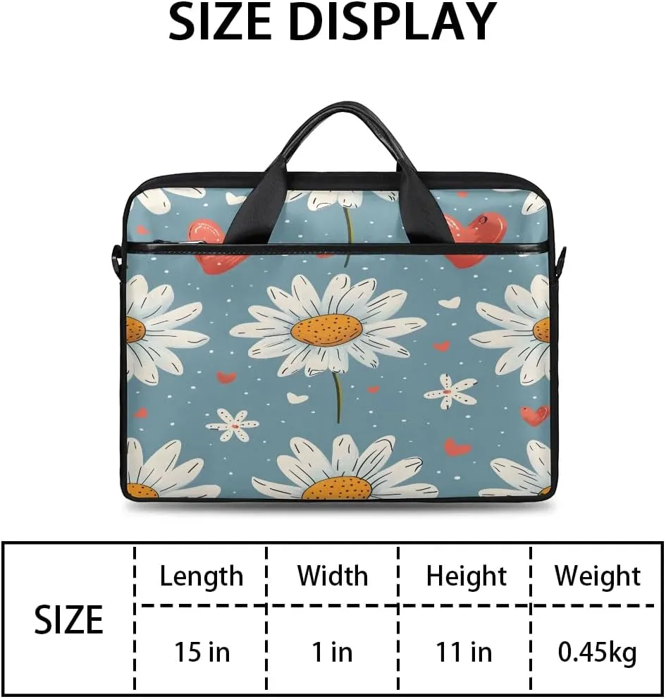 Laptop Shoulder Bag for 13-15 Inch Waterproof Laptop Sleeve Case Bag Slim Computer Carry Case Computer Cases for Laptops