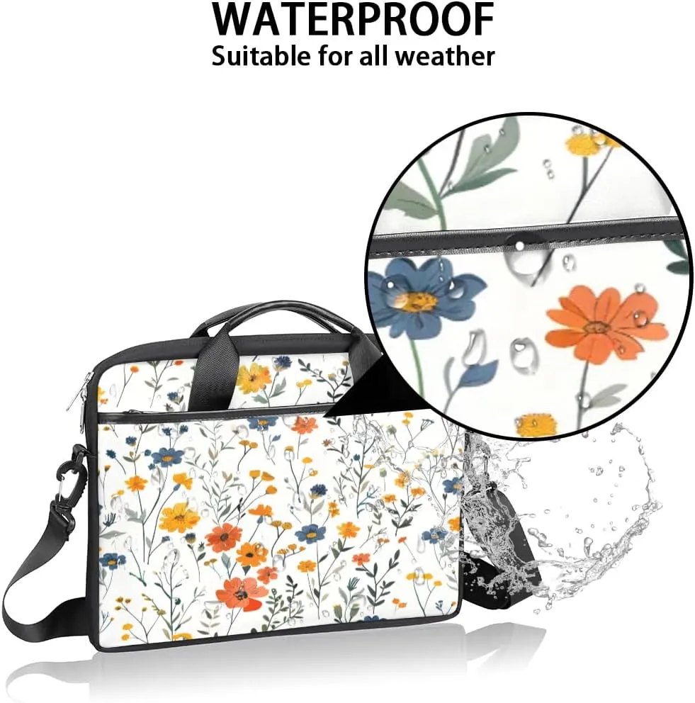 Laptop Shoulder Bag for 13-15 Inch Waterproof Laptop Sleeve Case Bag Slim Computer Carry Case Computer Cases for Laptops