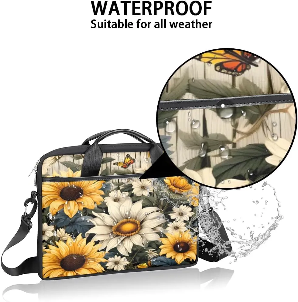 Laptop Shoulder Bag for 13-15 Inch Waterproof Laptop Sleeve Case Bag Slim Computer Carry Case Computer Cases for Laptops