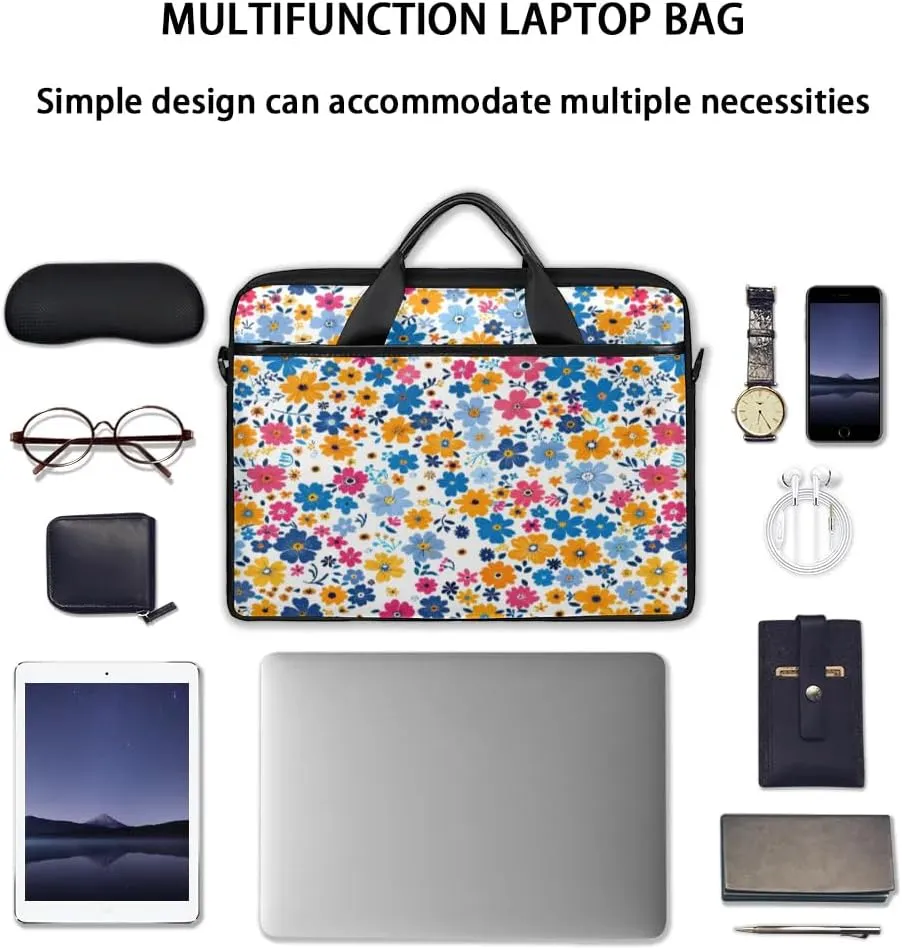 Laptop Shoulder Bag for 13-15 Inch Waterproof Laptop Sleeve Case Bag Slim Computer Carry Case Computer Cases for Laptops
