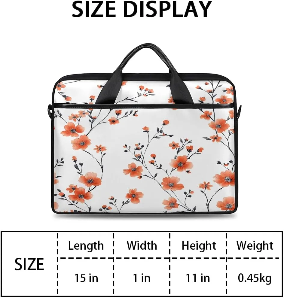 Laptop Shoulder Bag for 13-15 Inch Waterproof Laptop Sleeve Case Bag Slim Computer Carry Case Computer Cases for Laptops