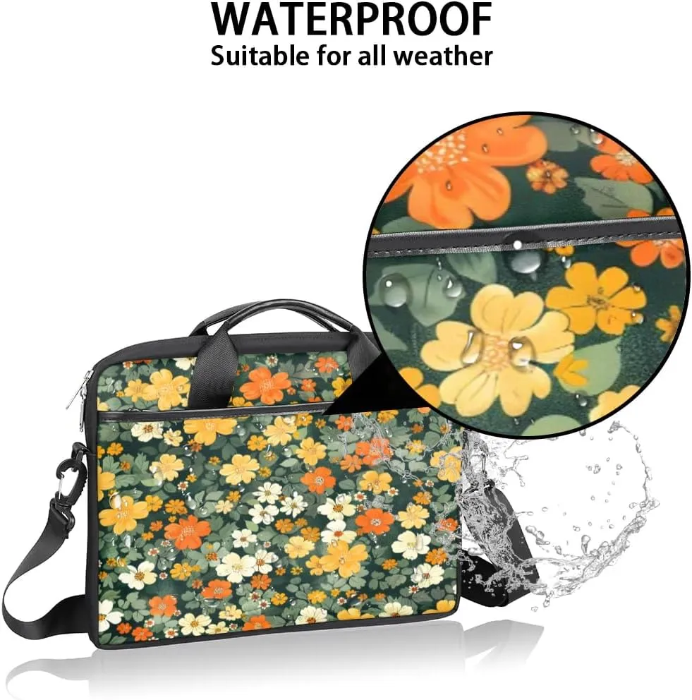 Laptop Shoulder Bag for 13-15 Inch Waterproof Laptop Sleeve Case Bag Slim Computer Carry Case Computer Cases for Laptops