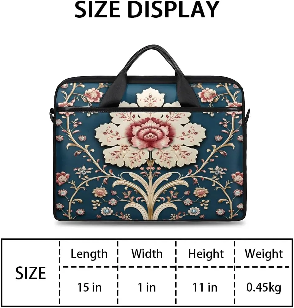 Laptop Shoulder Bag for 13-15 Inch Waterproof Laptop Sleeve Case Bag Slim Computer Carry Case Computer Cases for Laptops