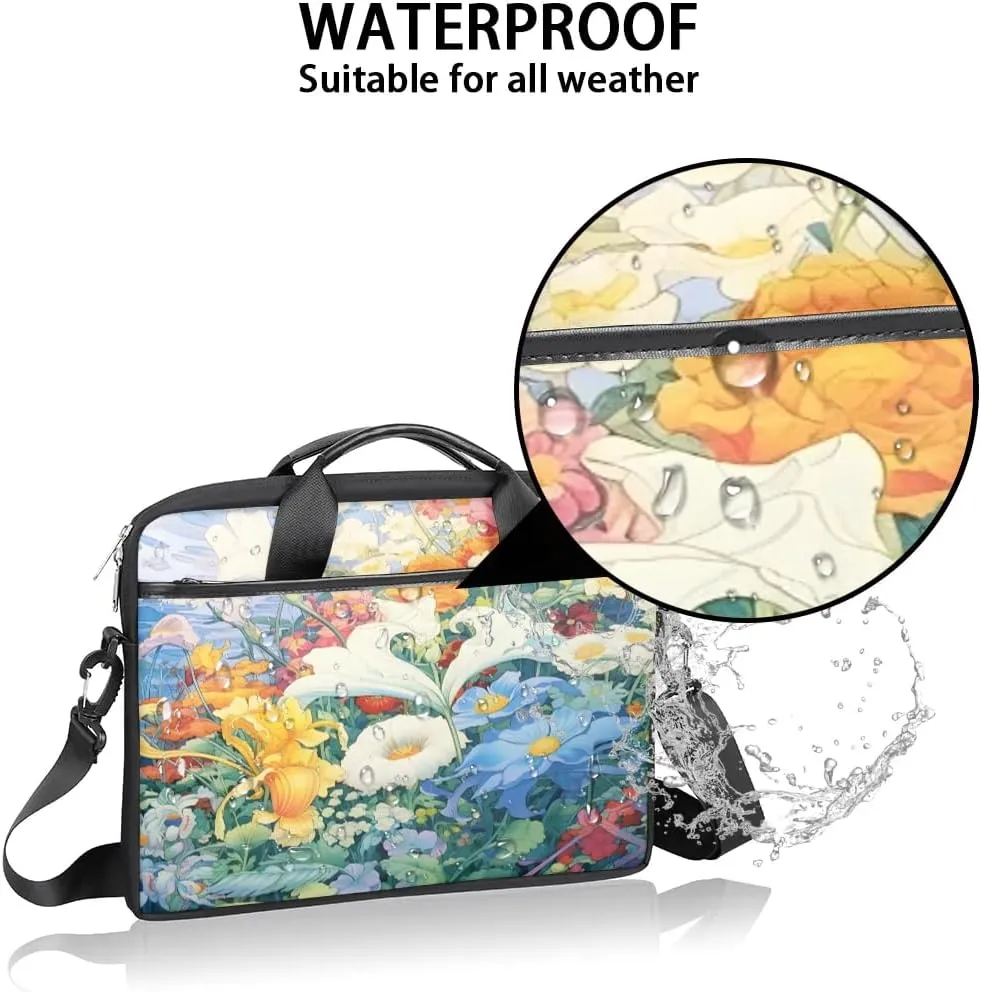 Laptop Shoulder Bag for 13-15 Inch Waterproof Laptop Sleeve Case Bag Slim Computer Carry Case Computer Cases for Laptops