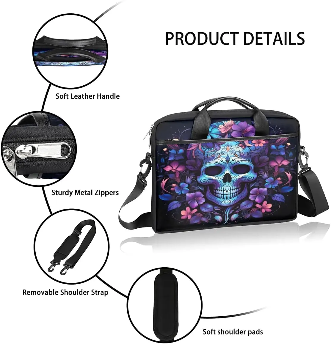 Laptop Shoulder Bag for 13-15 Inch Waterproof Laptop Sleeve Case Bag Slim Computer Carry Case Computer Cases for Laptops
