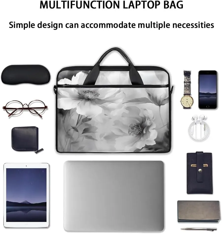 Laptop Shoulder Bag for 13-15 Inch Waterproof Laptop Sleeve Case Bag Slim Computer Carry Case Computer Cases for Laptops