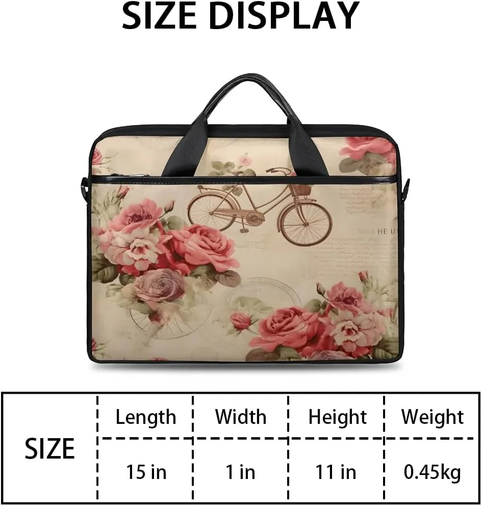 Laptop Shoulder Bag for 13-15 Inch Waterproof Laptop Sleeve Case Bag Slim Computer Carry Case Computer Cases for Laptops