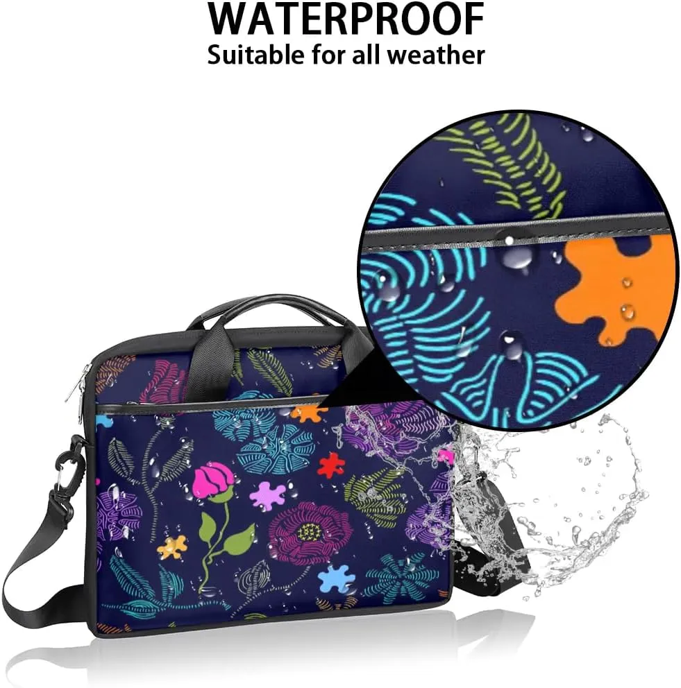 Laptop Shoulder Bag for 13-15 Inch Waterproof Laptop Sleeve Case Bag Slim Computer Carry Case Computer Cases for Laptops