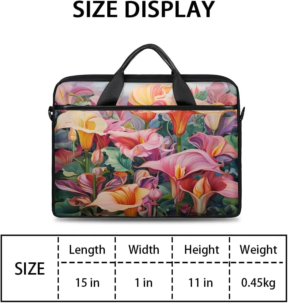 Laptop Shoulder Bag for 13-15 Inch Waterproof Laptop Sleeve Case Bag Slim Computer Carry Case Computer Cases for Laptops
