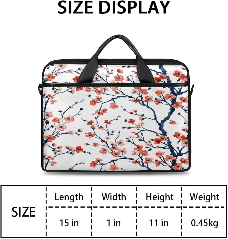 Laptop Shoulder Bag for 13-15 Inch Waterproof Laptop Sleeve Case Bag Slim Computer Carry Case Computer Cases for Laptops