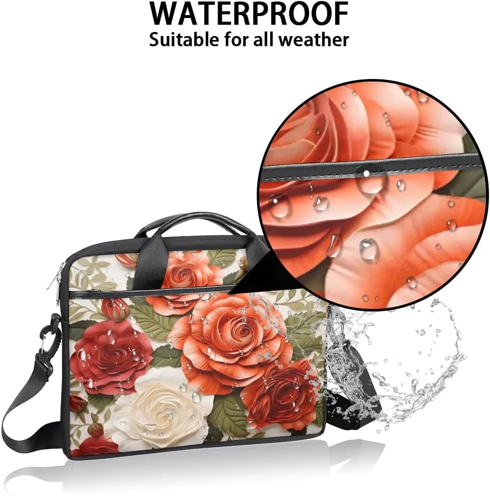 Laptop Shoulder Bag for 13-15 Inch Waterproof Laptop Sleeve Case Bag Slim Computer Carry Case Computer Cases for Laptops