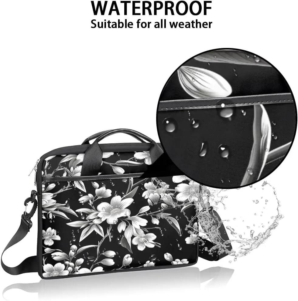 Laptop Shoulder Bag for 13-15 Inch Waterproof Laptop Sleeve Case Bag Slim Computer Carry Case Computer Cases for Laptops