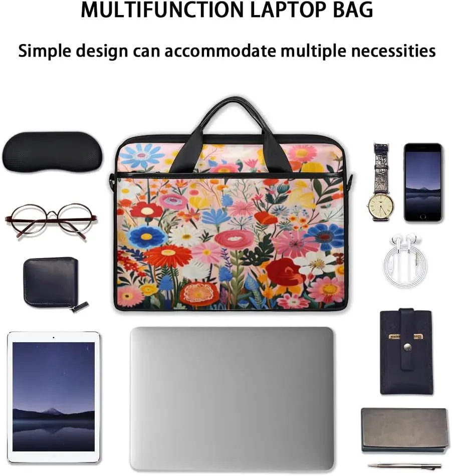 Laptop Shoulder Bag for 13-15 Inch Waterproof Laptop Sleeve Case Bag Slim Computer Carry Case Computer Cases for Laptops