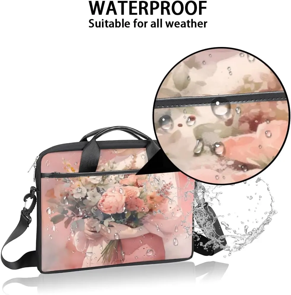 Laptop Shoulder Bag for 13-15 Inch Waterproof Laptop Sleeve Case Bag Slim Computer Carry Case Computer Cases for Laptops