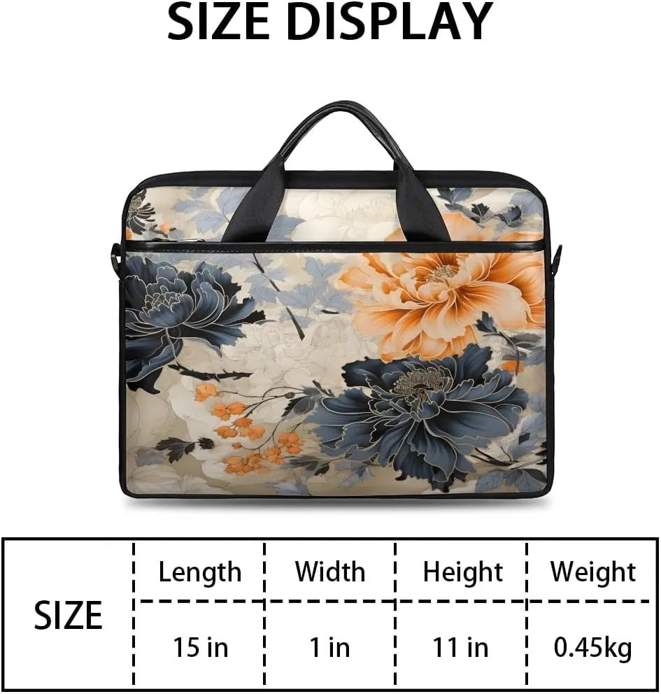 Laptop Shoulder Bag for 13-15 Inch Waterproof Laptop Sleeve Case Bag Slim Computer Carry Case Computer Cases for Laptops