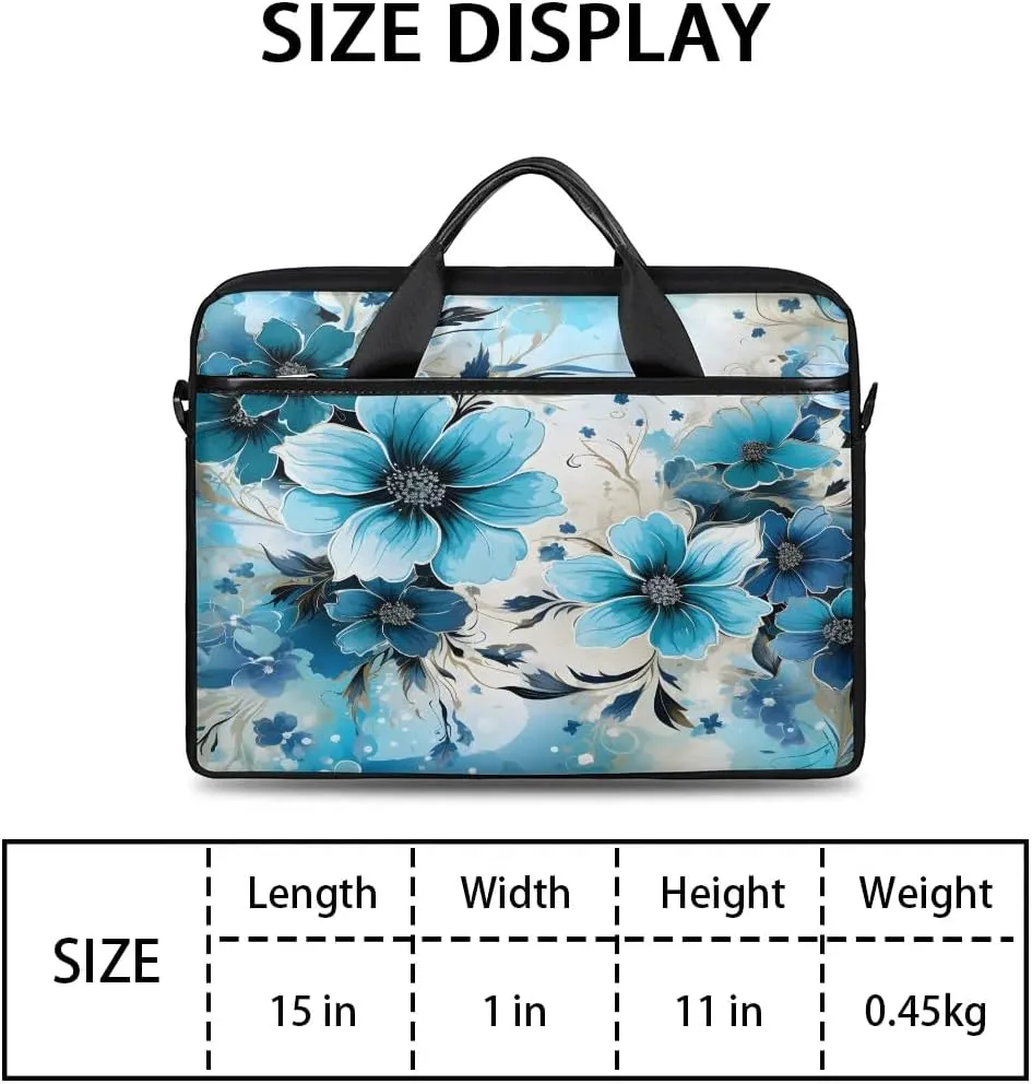 Laptop Shoulder Bag for 13-15 Inch Waterproof Laptop Sleeve Case Bag Slim Computer Carry Case Computer Cases for Laptops