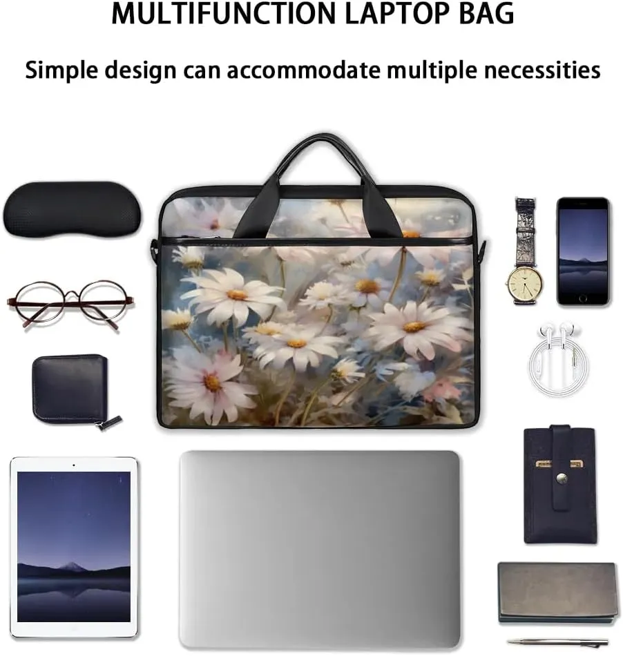 Laptop Shoulder Bag for 13-15 Inch Waterproof Laptop Sleeve Case Bag Slim Computer Carry Case Computer Cases for Laptops