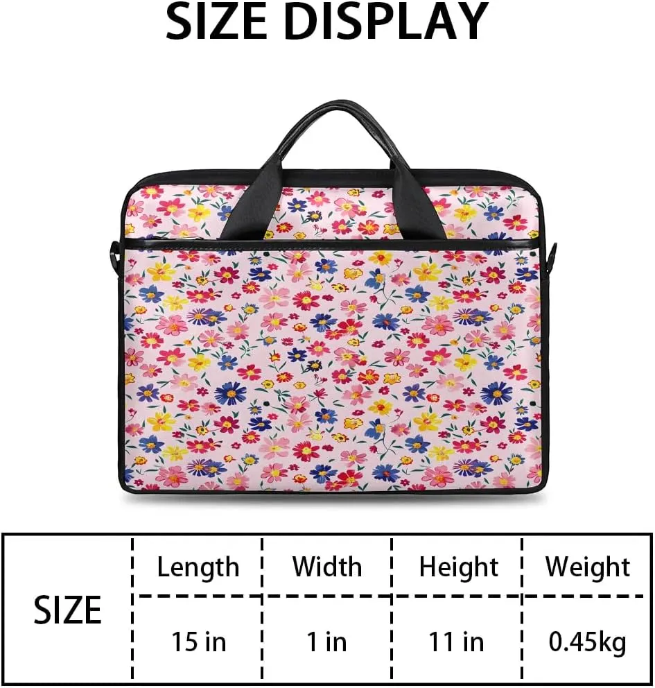 Laptop Shoulder Bag for 13-15 Inch Waterproof Laptop Sleeve Case Bag Slim Computer Carry Case Computer Cases for Laptops