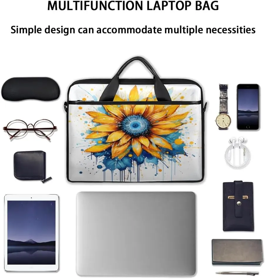 Laptop Shoulder Bag for 13-15 Inch Waterproof Laptop Sleeve Case Bag Slim Computer Carry Case Computer Cases for Laptops