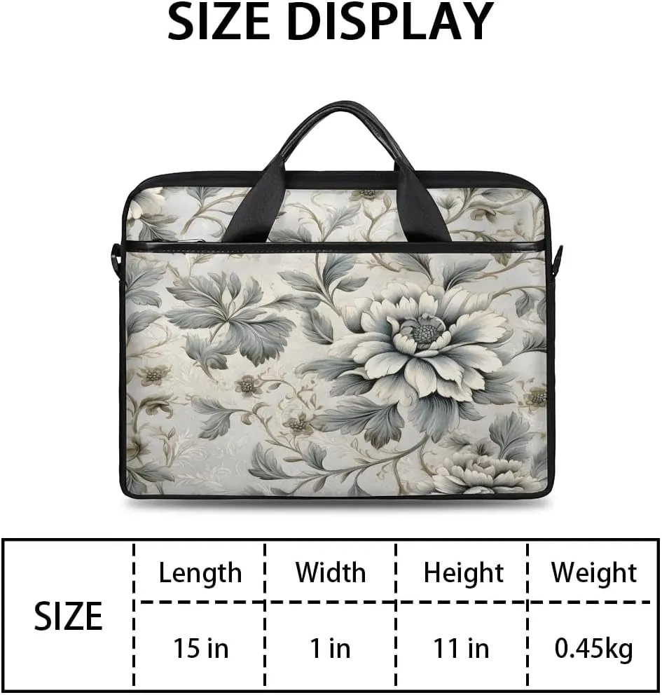 Laptop Shoulder Bag for 13-15 Inch Waterproof Laptop Sleeve Case Bag Slim Computer Carry Case Computer Cases for Laptops