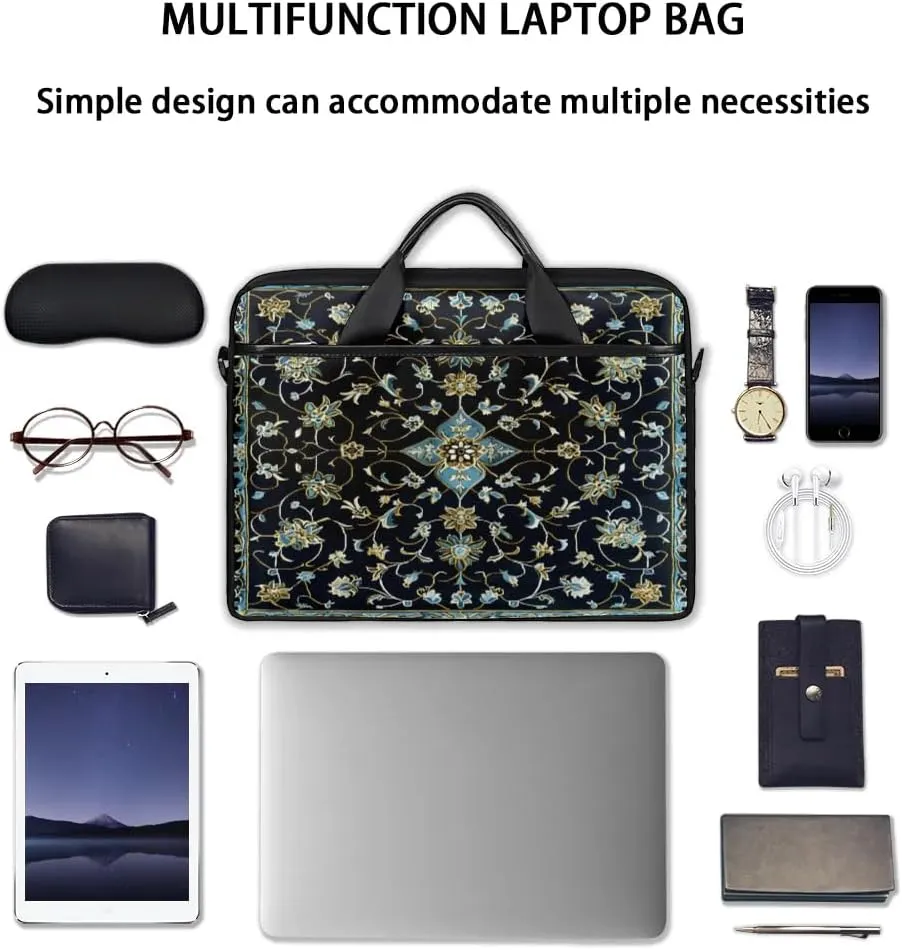 Laptop Shoulder Bag for 13-15 Inch Waterproof Laptop Sleeve Case Bag Slim Computer Carry Case Computer Cases for Laptops