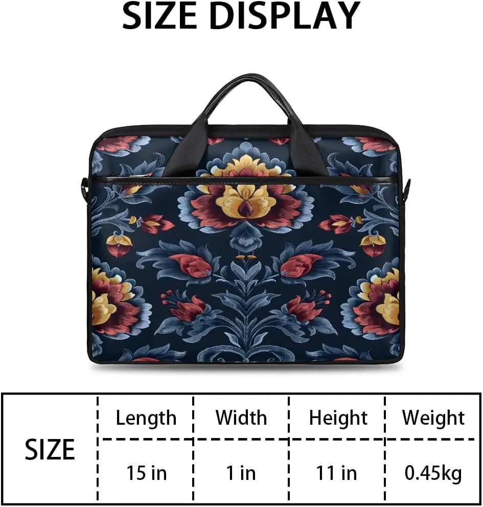 Laptop Shoulder Bag for 13-15 Inch Waterproof Laptop Sleeve Case Bag Slim Computer Carry Case Computer Cases for Laptops
