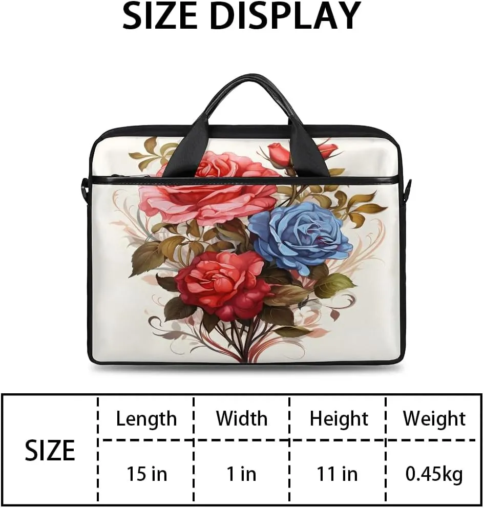 Laptop Shoulder Bag for 13-15 Inch Waterproof Laptop Sleeve Case Bag Slim Computer Carry Case Computer Cases for Laptops
