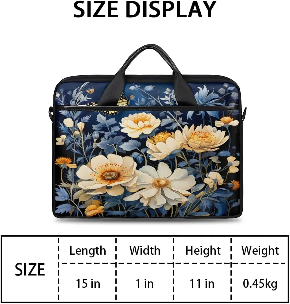 Laptop Shoulder Bag for 13-15 Inch Waterproof Laptop Sleeve Case Bag Slim Computer Carry Case Computer Cases for Laptops