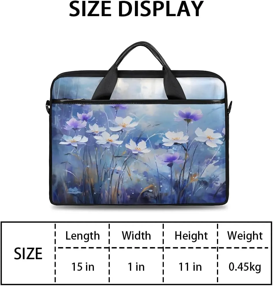 Laptop Shoulder Bag for 13-15 Inch Waterproof Laptop Sleeve Case Bag Slim Computer Carry Case Computer Cases for Laptops