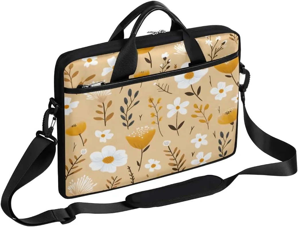 Laptop Shoulder Bag for 13-15 Inch Waterproof Laptop Sleeve Case Bag Slim Computer Carry Case Computer Cases for Laptops