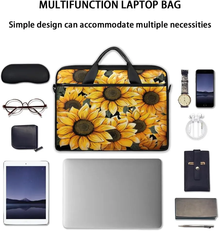 Laptop Shoulder Bag for 13-15 Inch Waterproof Laptop Sleeve Case Bag Slim Computer Carry Case Computer Cases for Laptops