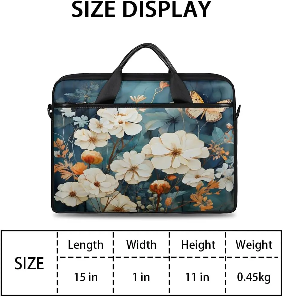 Laptop Shoulder Bag for 13-15 Inch Waterproof Laptop Sleeve Case Bag Slim Computer Carry Case Computer Cases for Laptops