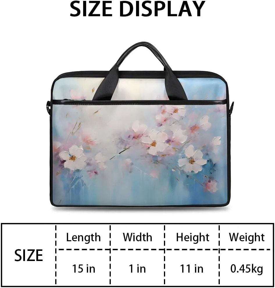 Laptop Shoulder Bag for 13-15 Inch Waterproof Laptop Sleeve Case Bag Slim Computer Carry Case Computer Cases for Laptops