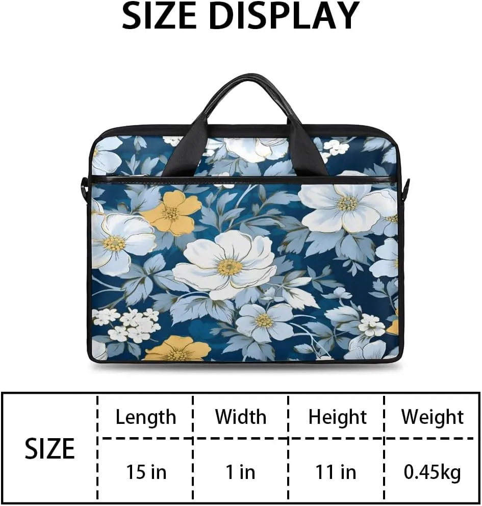 Laptop Shoulder Bag for 13-15 Inch Waterproof Laptop Sleeve Case Bag Slim Computer Carry Case Computer Cases for Laptops