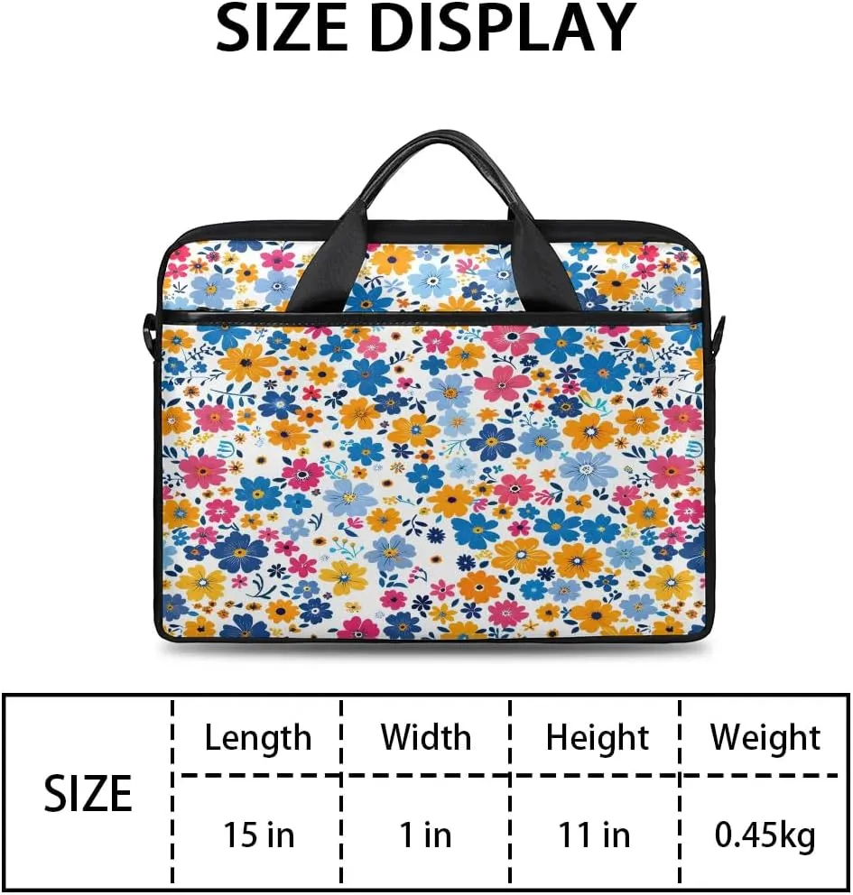 Laptop Shoulder Bag for 13-15 Inch Waterproof Laptop Sleeve Case Bag Slim Computer Carry Case Computer Cases for Laptops