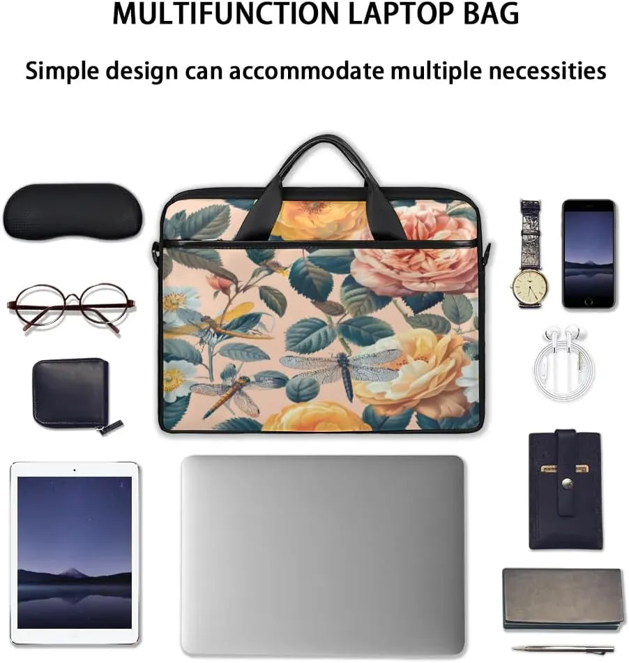 Laptop Shoulder Bag for 13-15 Inch Waterproof Laptop Sleeve Case Bag Slim Computer Carry Case Computer Cases for Laptops